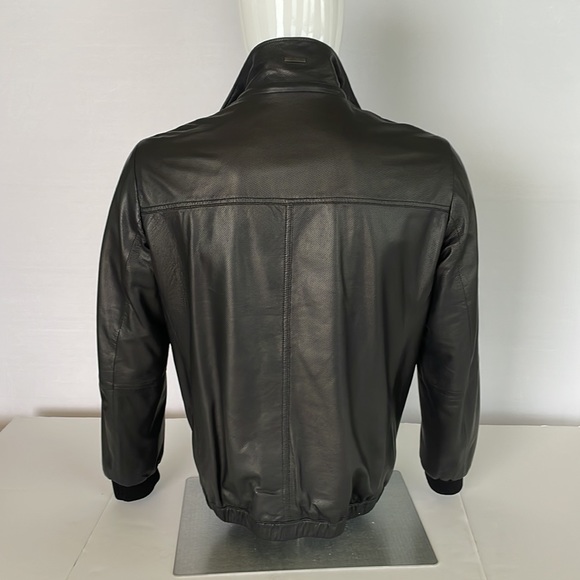 Hugo Boss Mens Leather Jacket - Picture 9 of 14